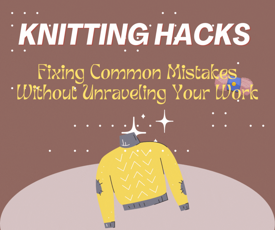 Knitting Hacks: Fixing Common Mistakes Without Unraveling Your Work