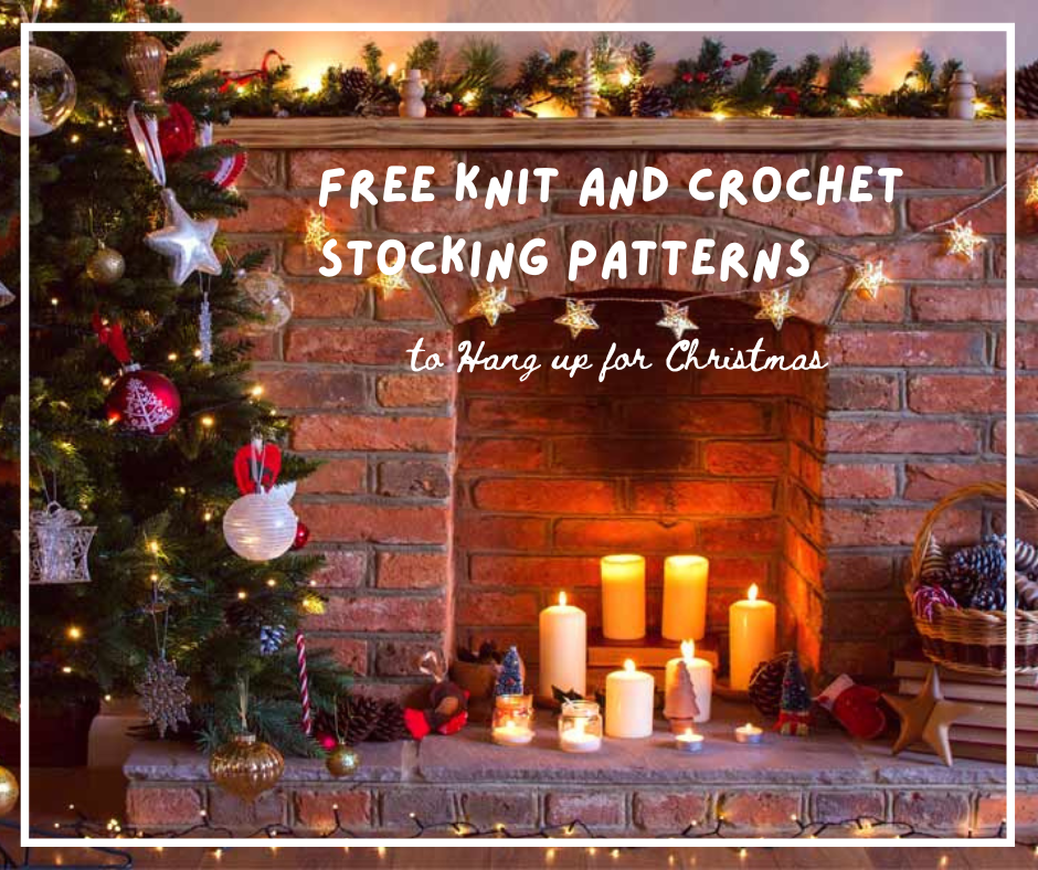 Free Knit and Crochet Stocking Patterns to Hang up for Christmas