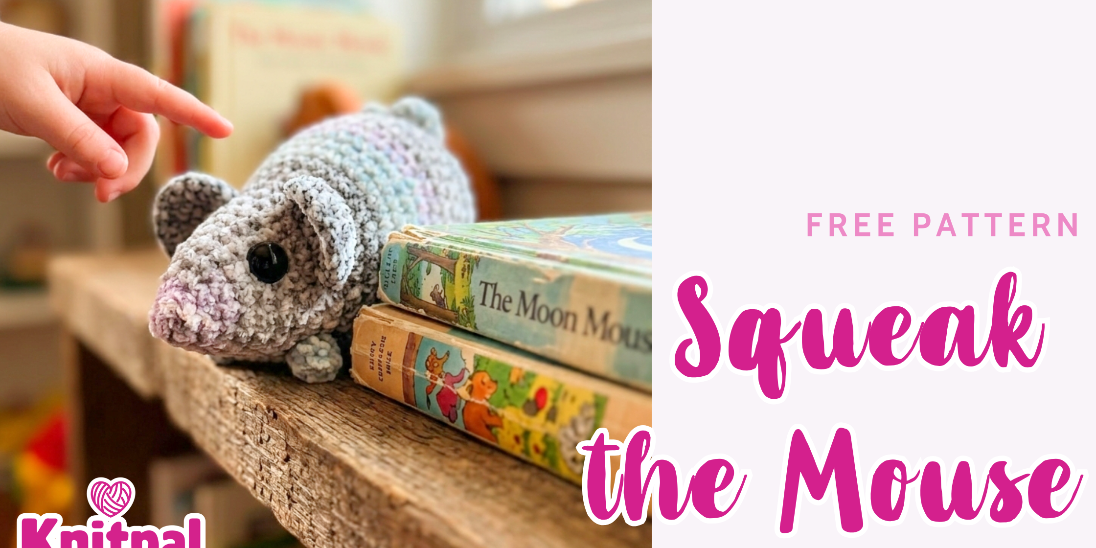 Squeak the mouse free crochet amigurumi pattern