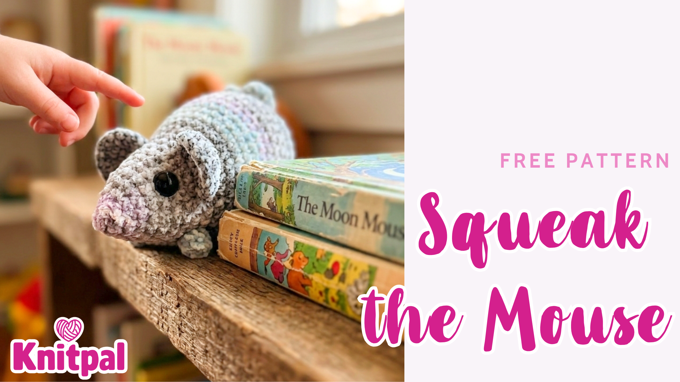 Squeak the mouse free crochet amigurumi pattern