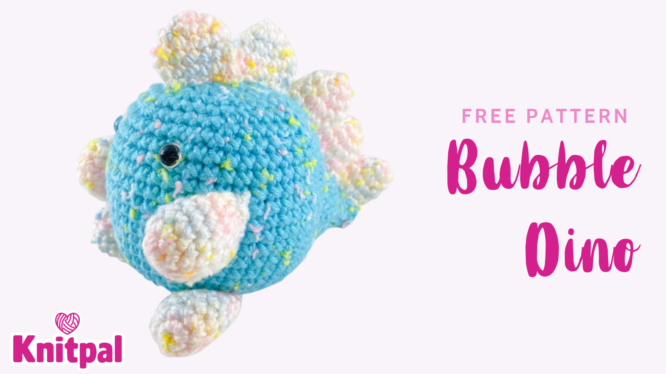 Bubble Dino - Free Amigurumi Pattern