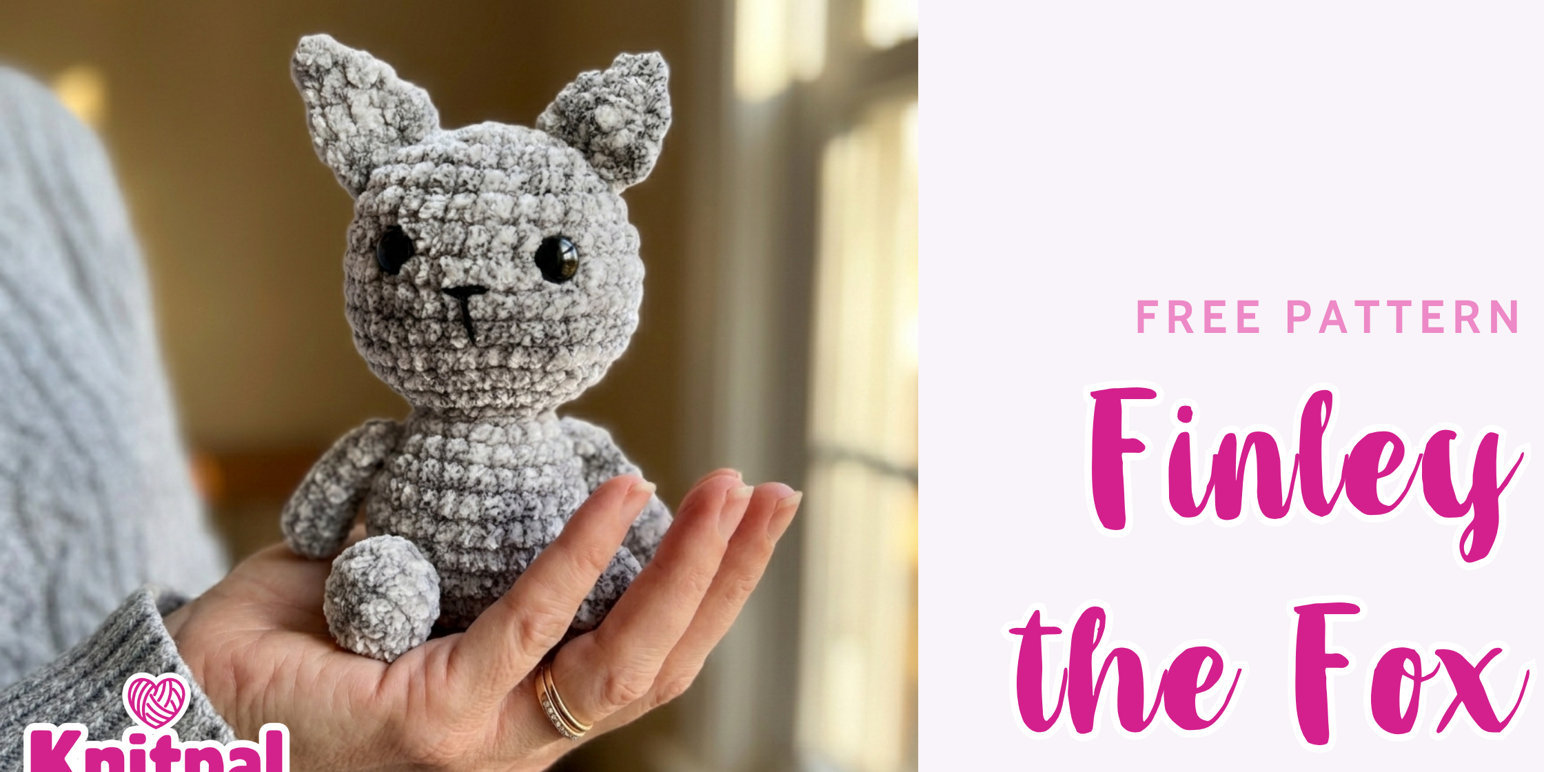 Finley the Fox free amigurumi crochet pattern