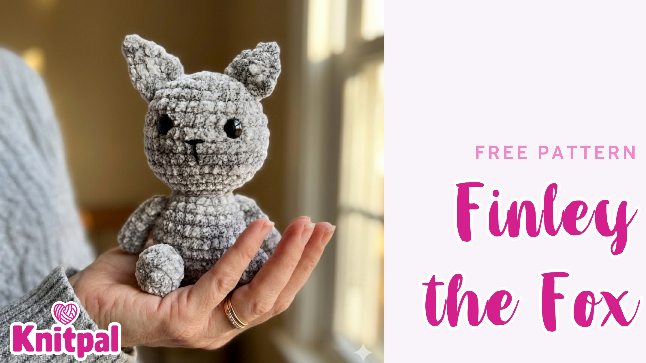 Finley the Fox free amigurumi crochet pattern