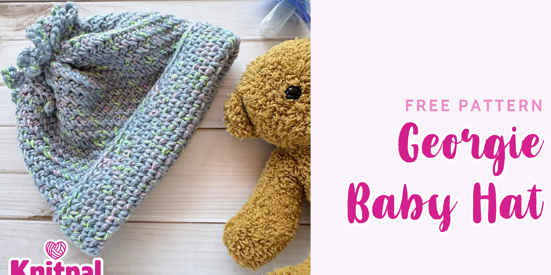 Georgie Baby Hat free knitting pattern