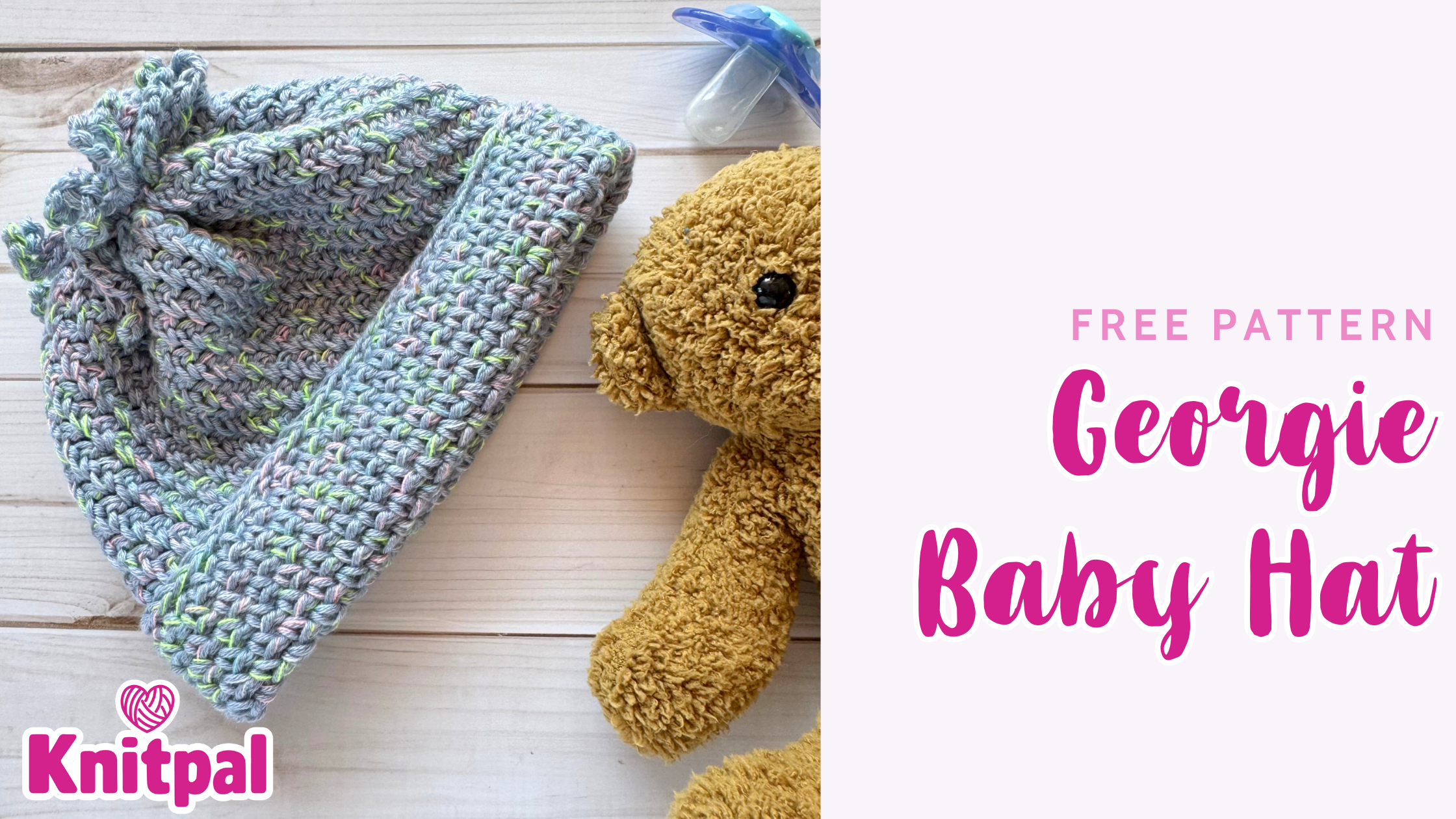 Georgie Baby Hat free knitting pattern
