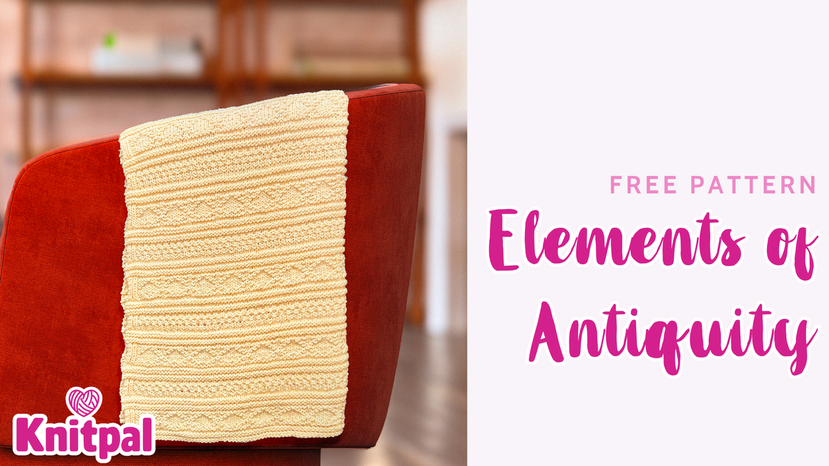 Elements of Antiquity Afghan free knitting pattern