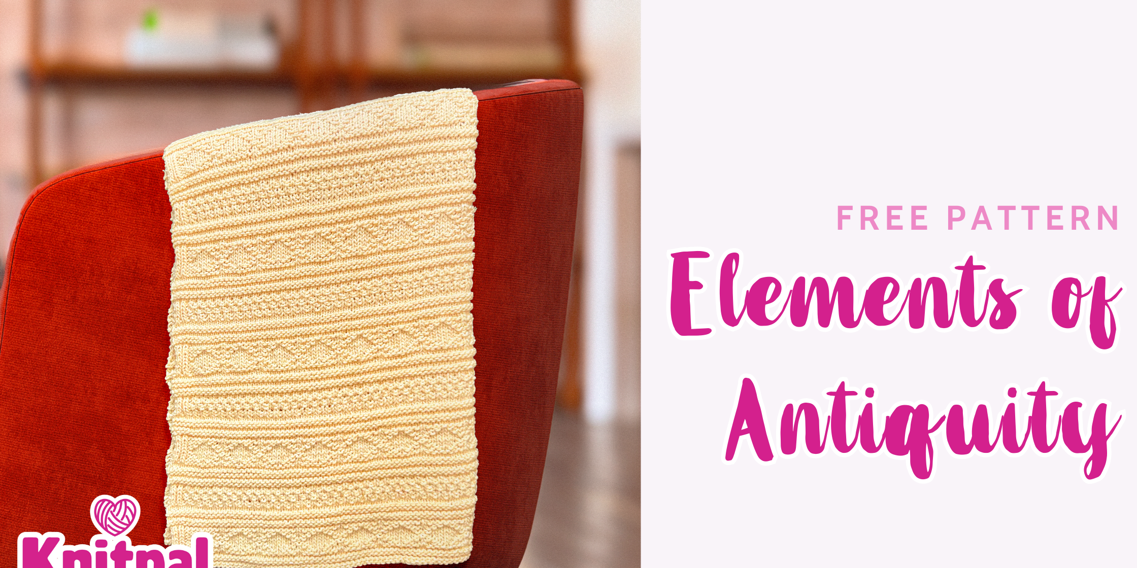 Elements of Antiquity Afghan free knitting pattern
