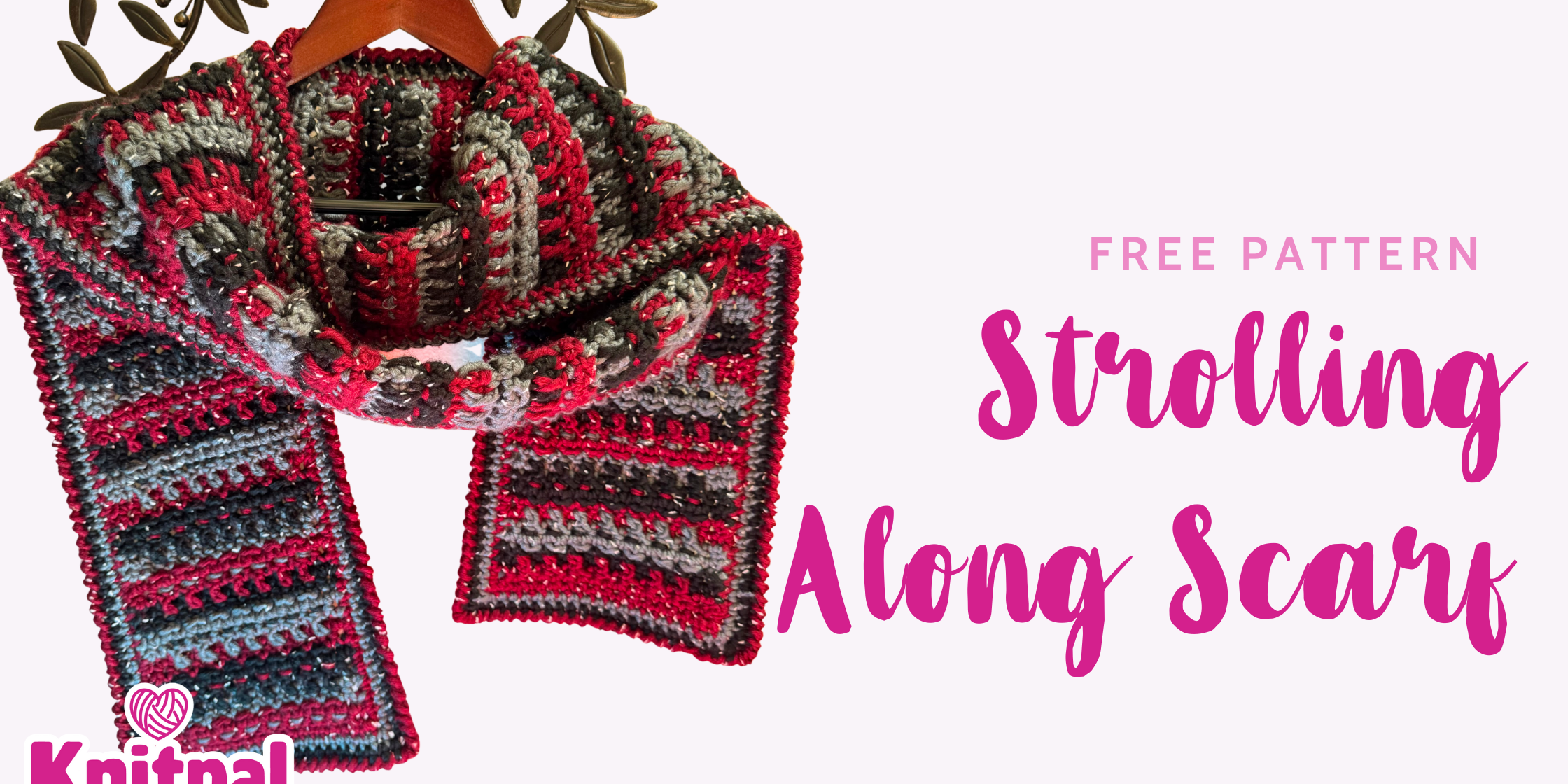 Strolling along scarf free pattern