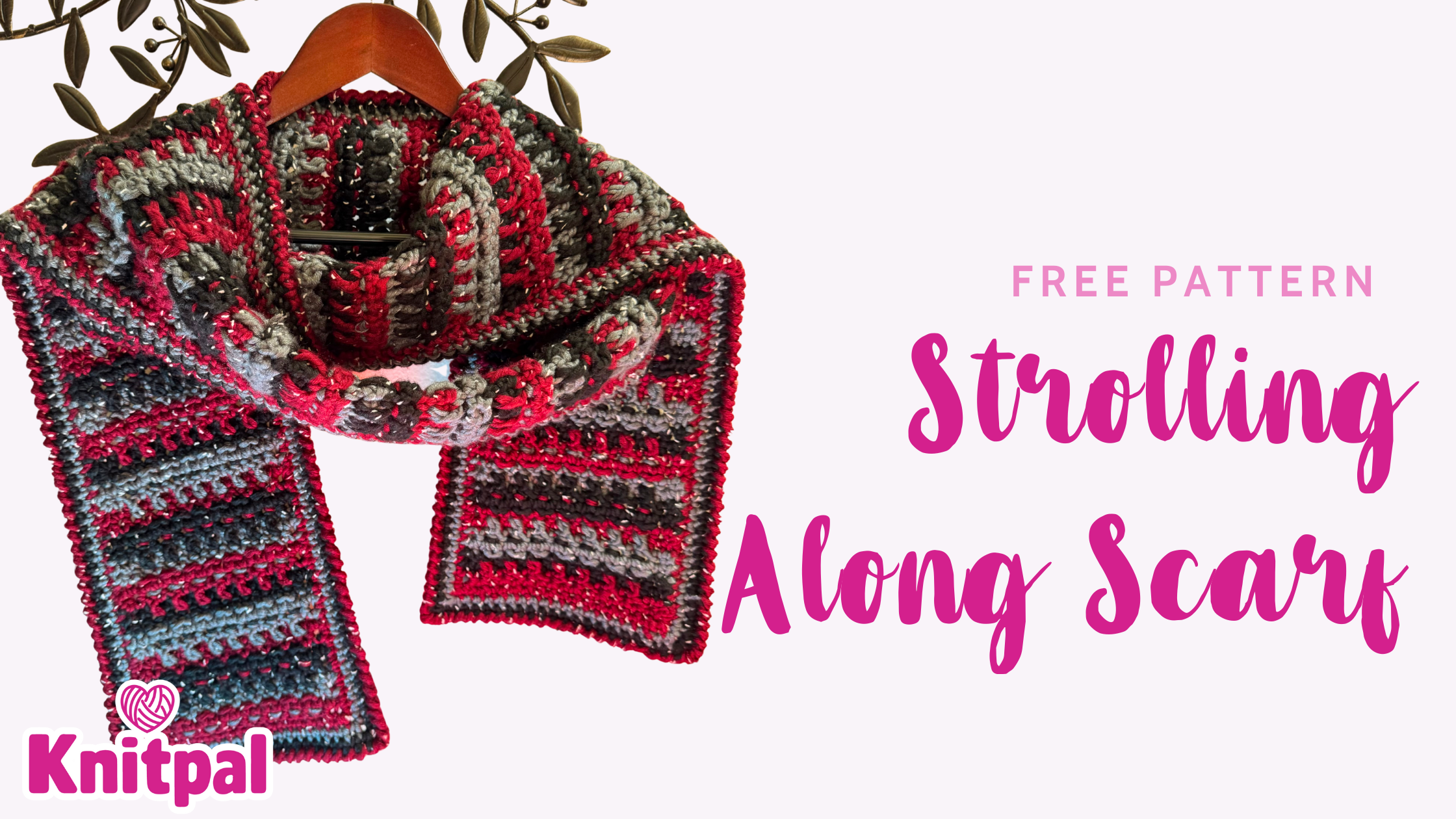 Strolling along scarf free pattern