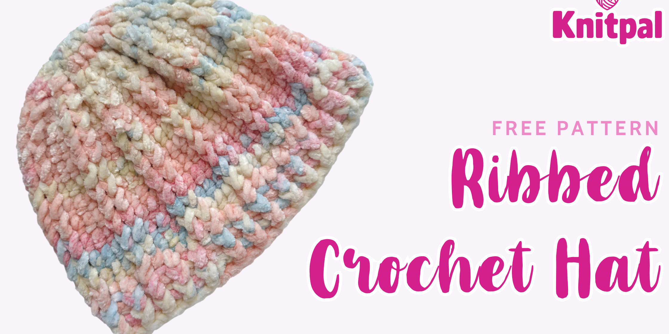 Ribbed hat free crochet pattern