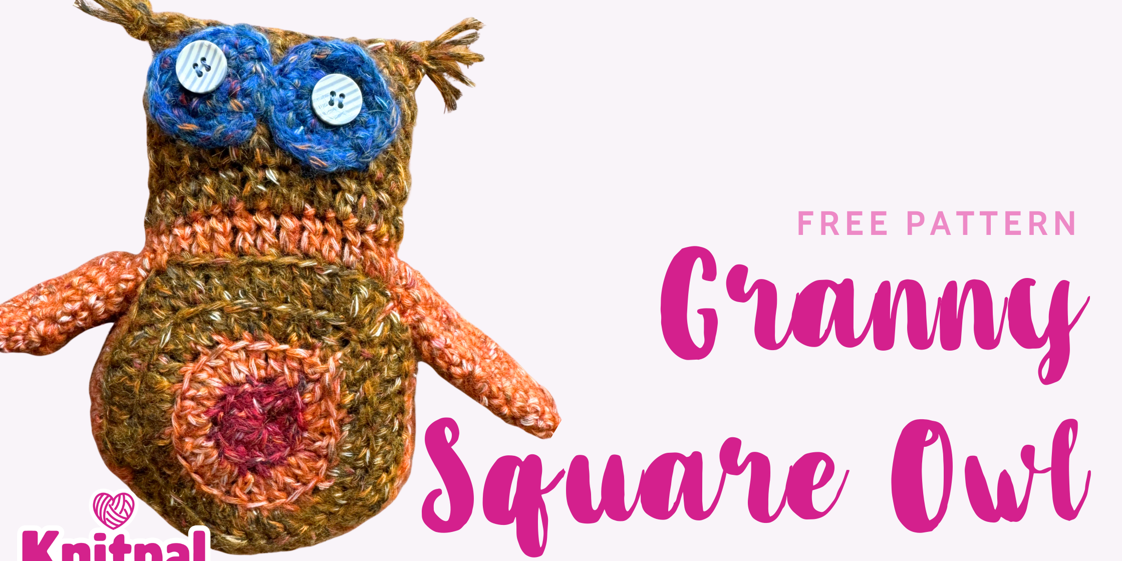 Granny square owl free pattern