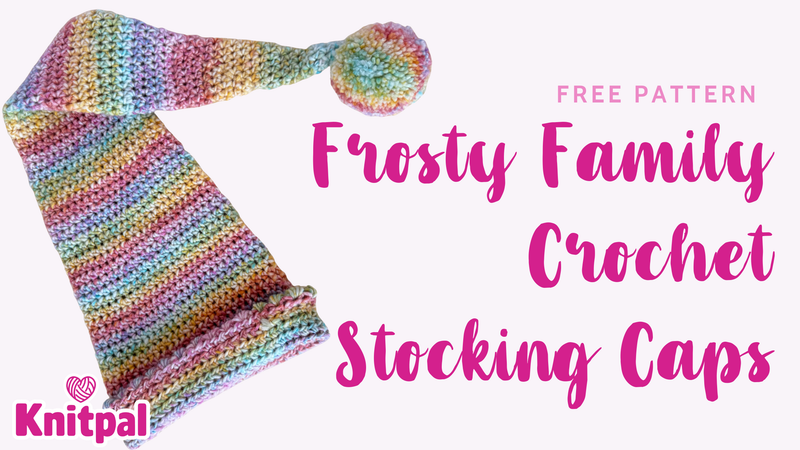 Frosty Family Crochet Stocking Caps Free Pattern