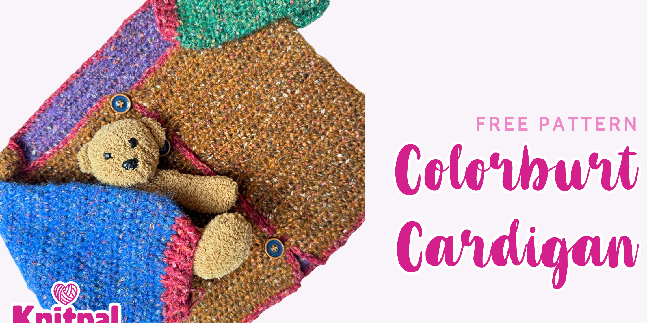 Colorburst cardigan free crochet pattern