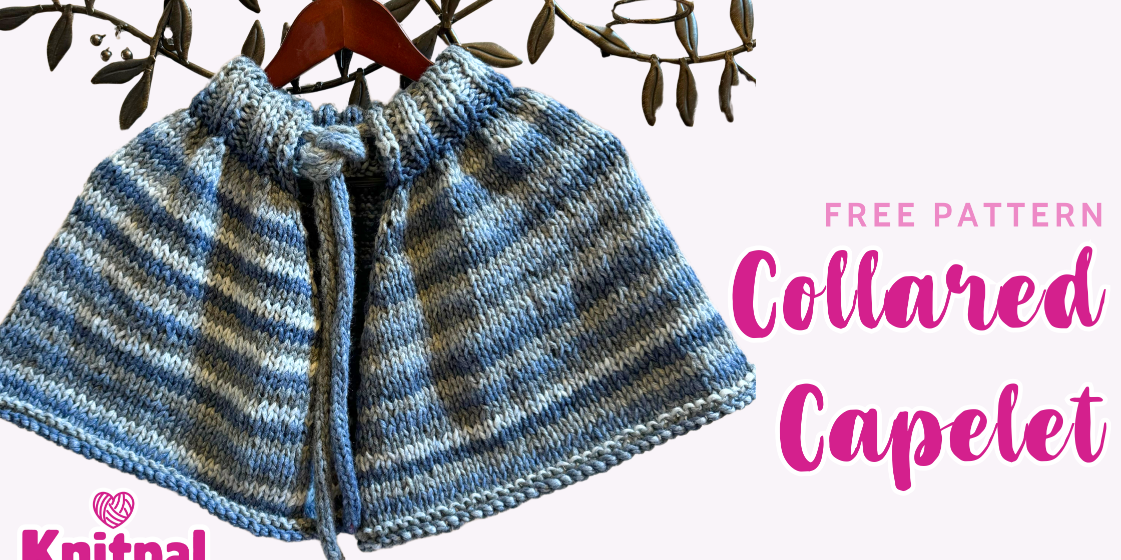 Collared Capelet - Free Knitting Wrap Pattern