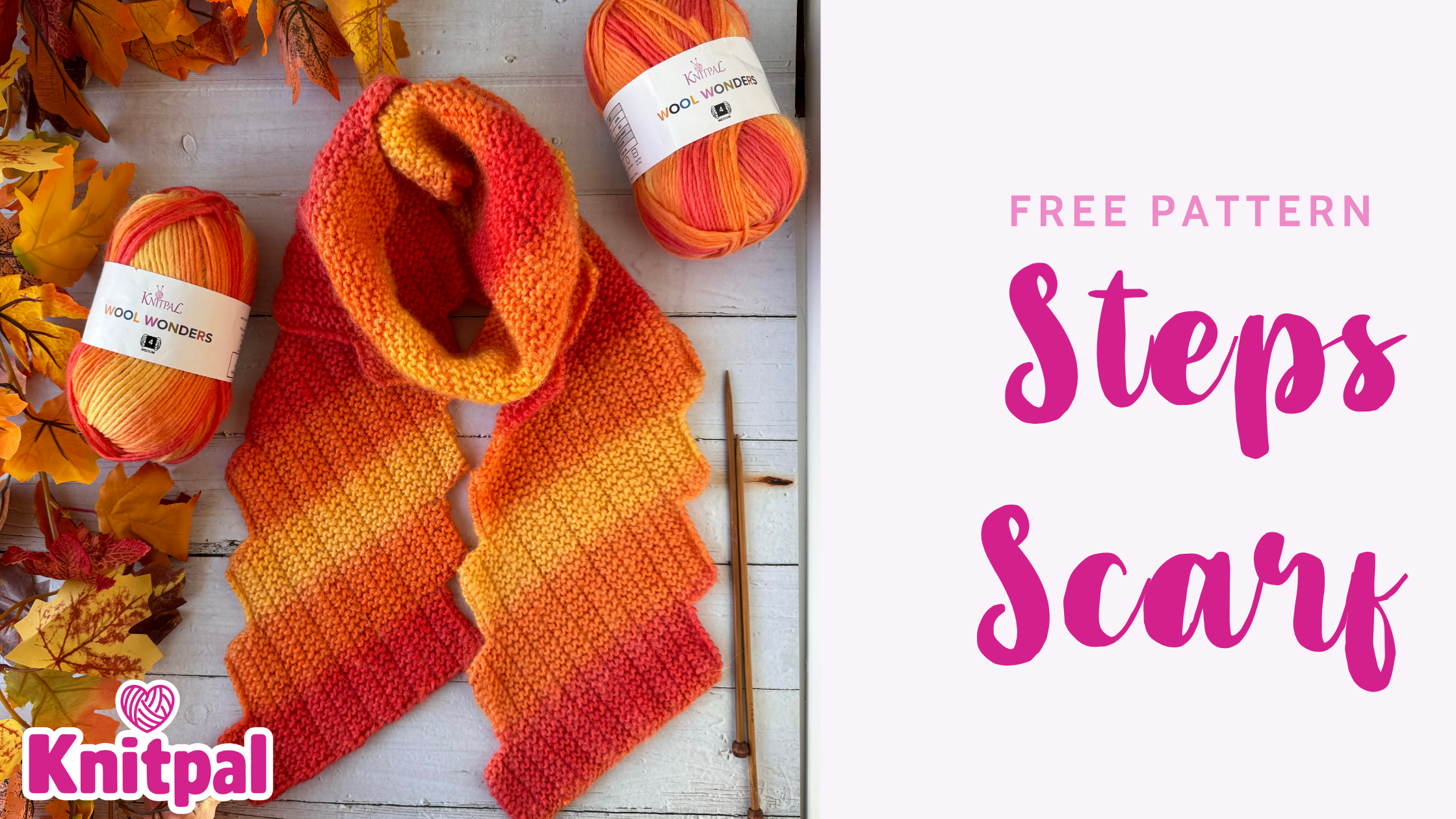 Free pattern - steps scarf