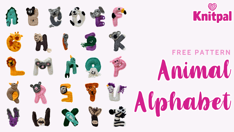 Free crochet alphabet animal patterns