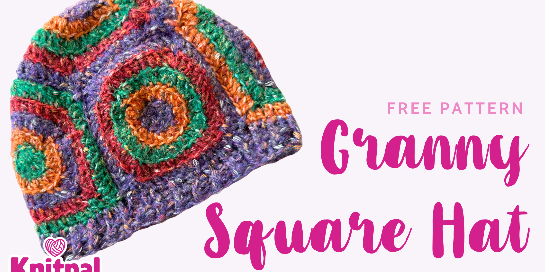 Granny Square Hat - Free Crochet Pattern