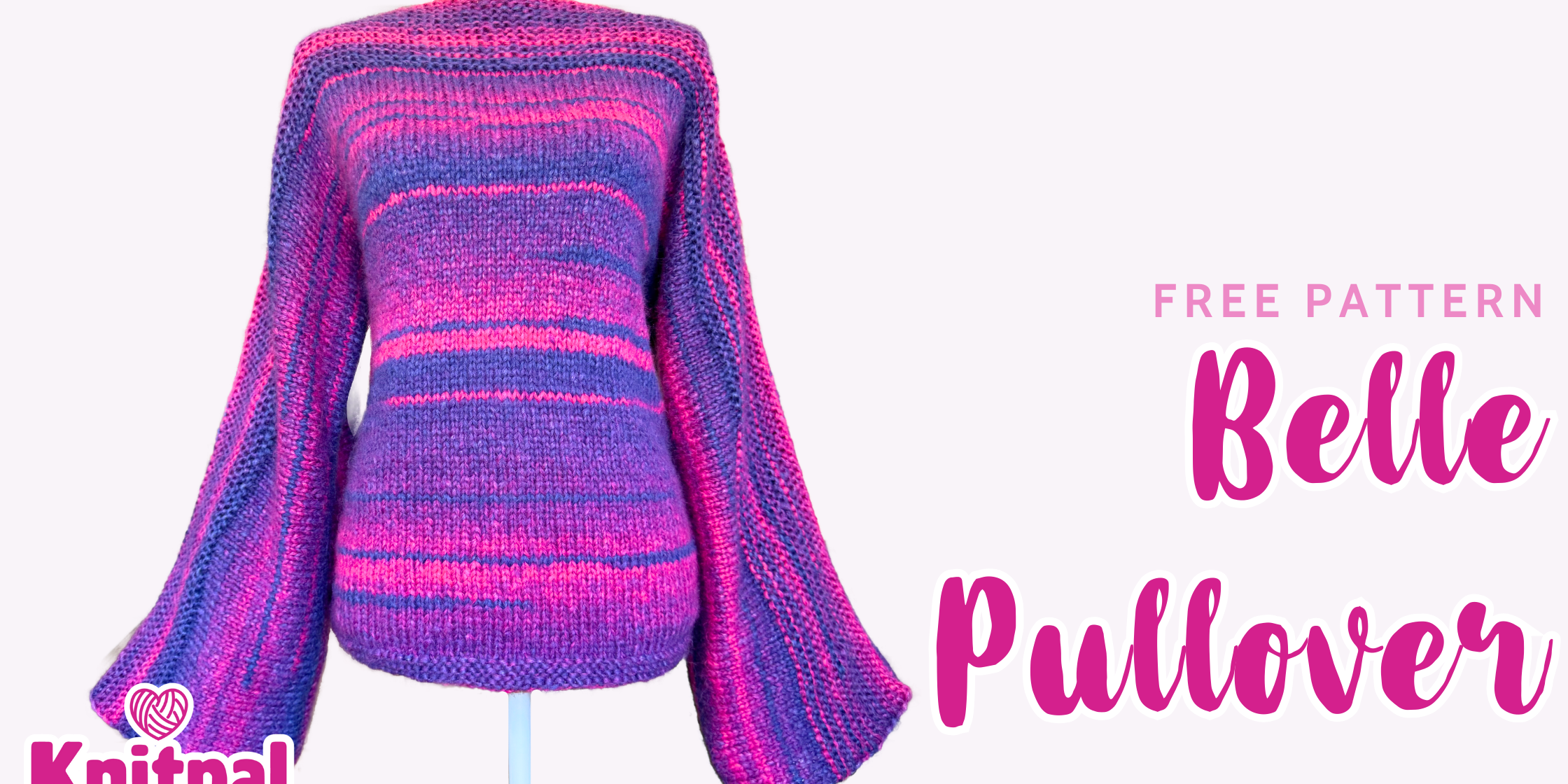 Belle pullover free knitting pattern