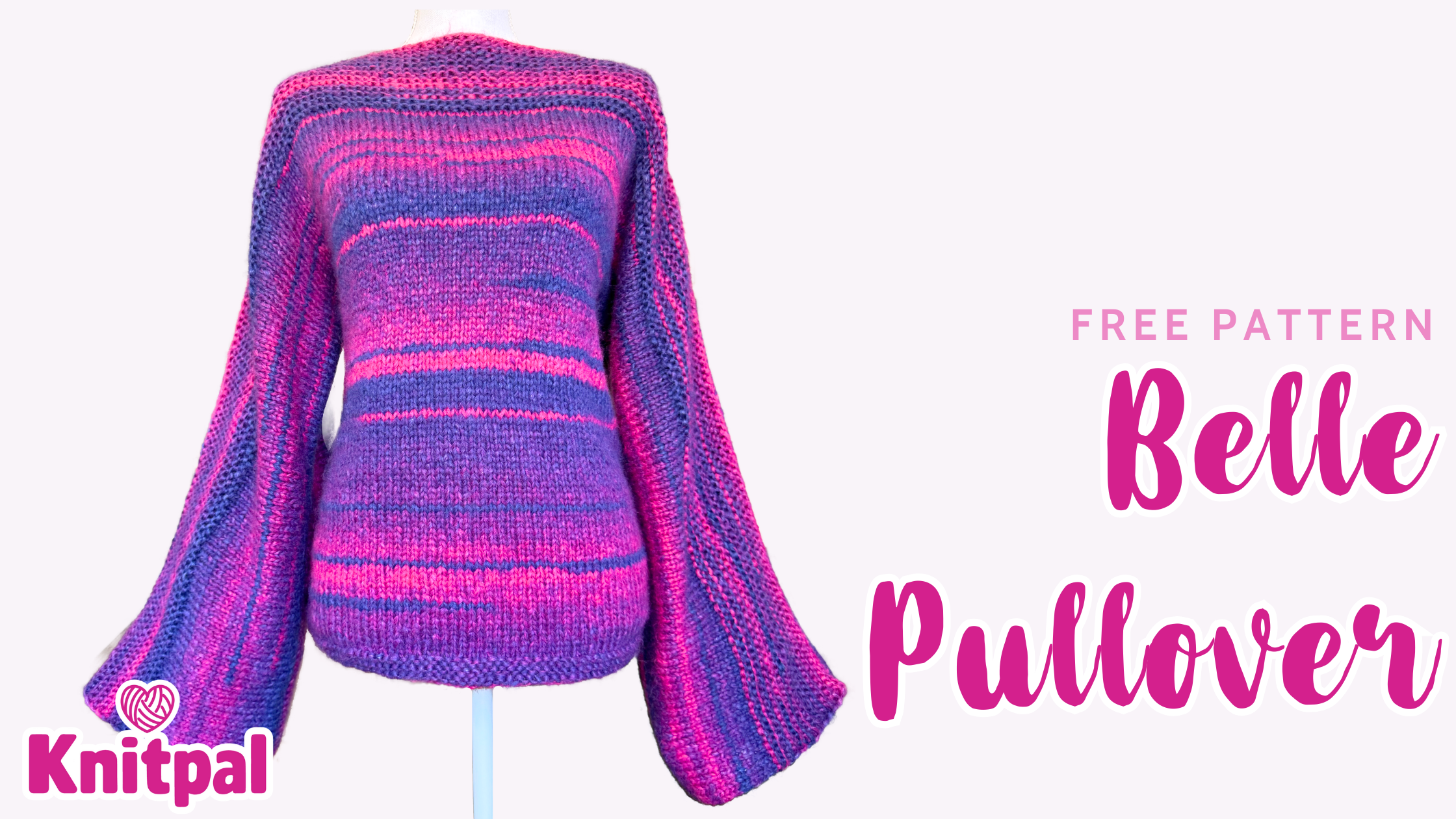 Belle pullover free knitting pattern