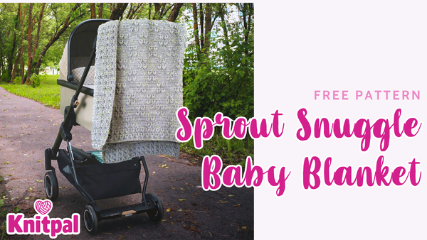 Sprout Snuggle Baby Blanket free crochet pattern
