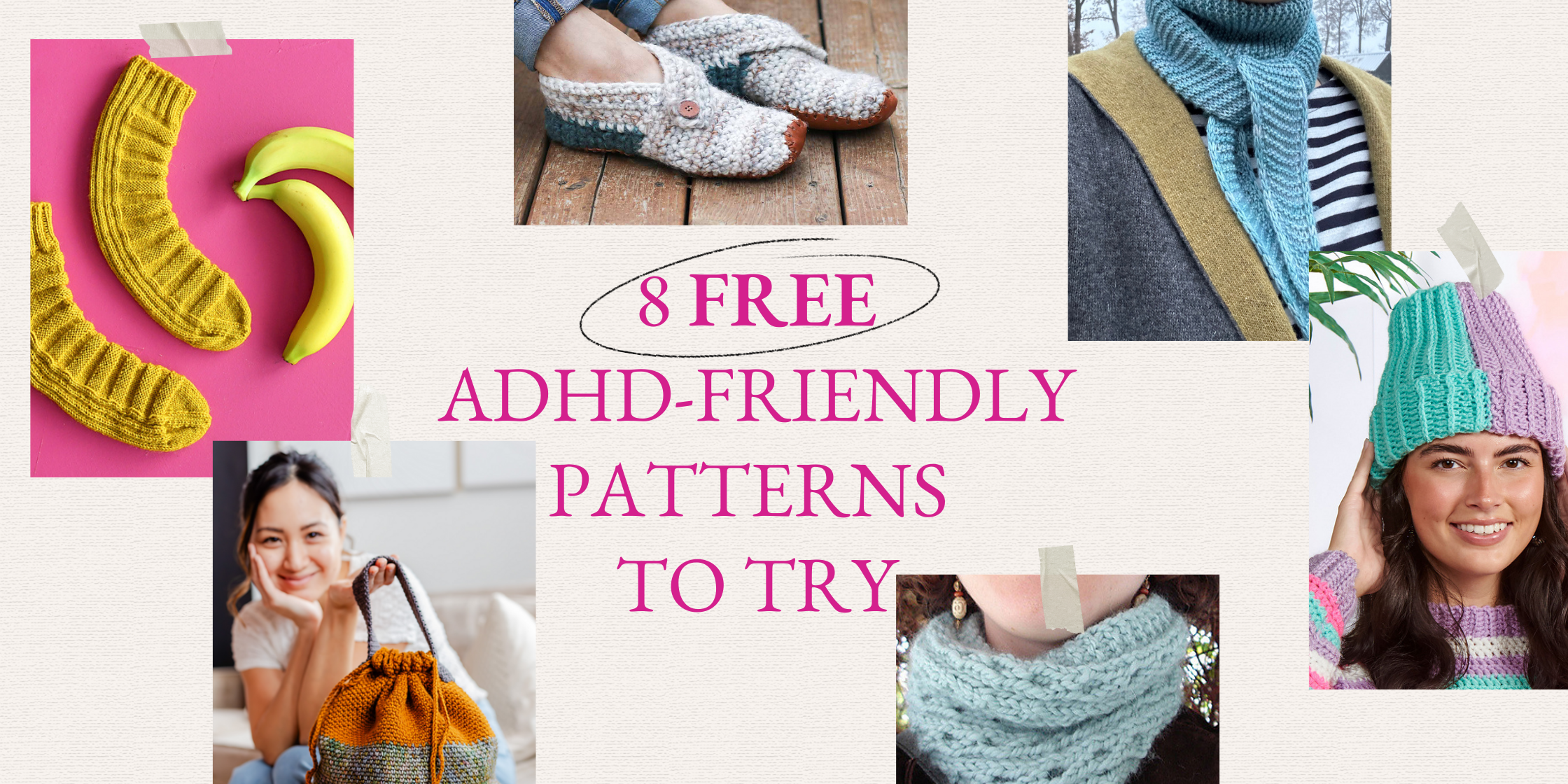 8 ADHD-Friendly Knitting & Crochet Patterns for Focus, Calm, and Quick Wins