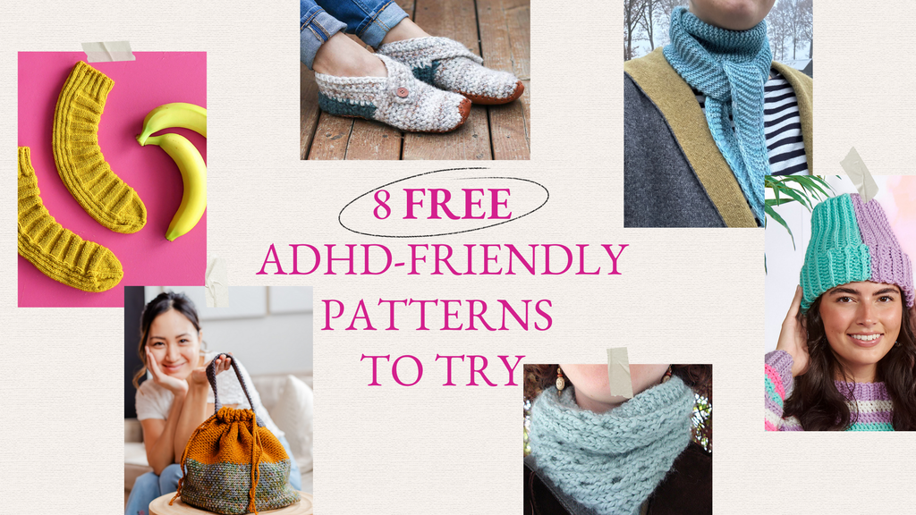 8 ADHD-Friendly Knitting & Crochet Patterns for Focus, Calm, and Quick Wins