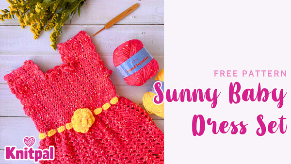 Sunny Baby Dress Set Free Crochet Pattern