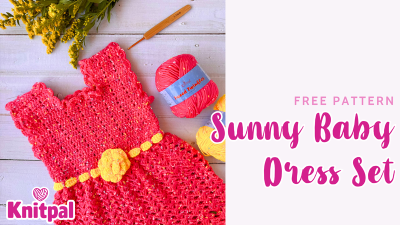 Sunny Baby Dress Set Free Crochet Pattern