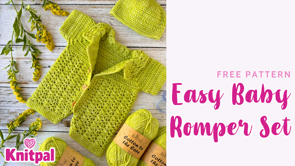 Easy baby romper set free crochet pattern