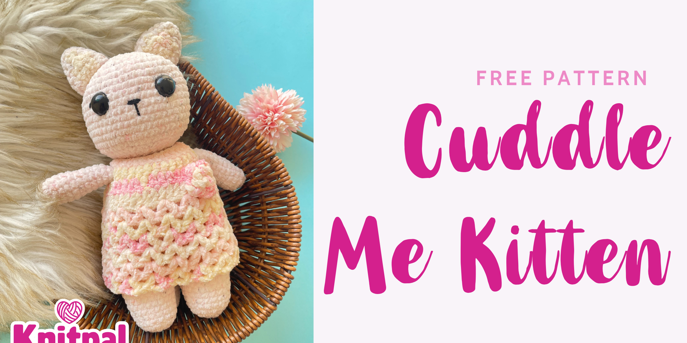Cuddle Me Kitten Free Amigurumi Crochet Pattern