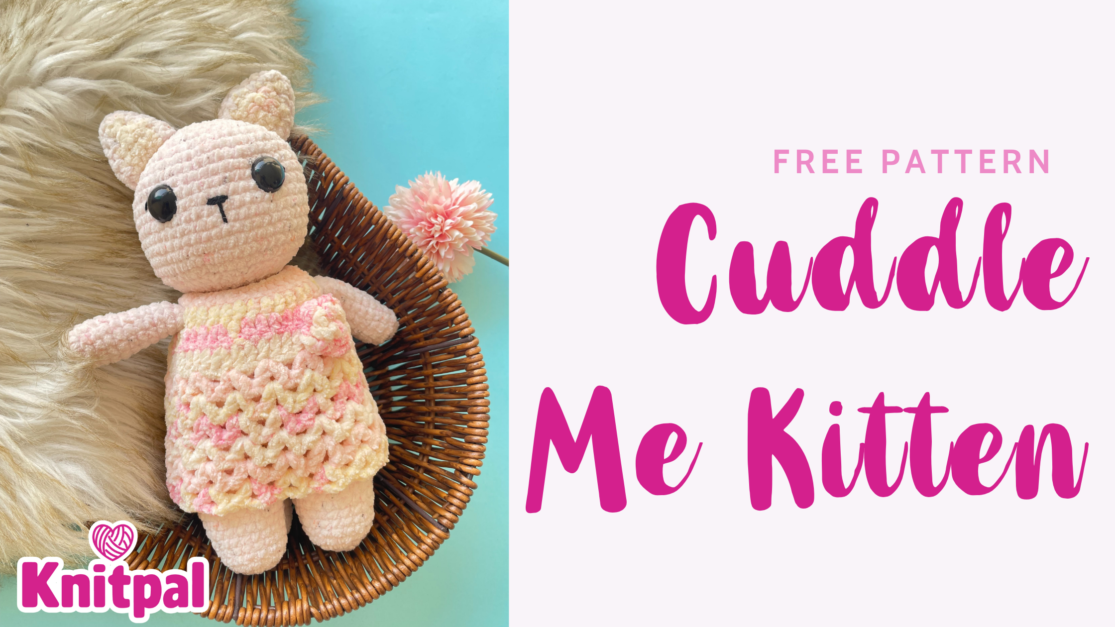 Cuddle Me Kitten Free Amigurumi Crochet Pattern