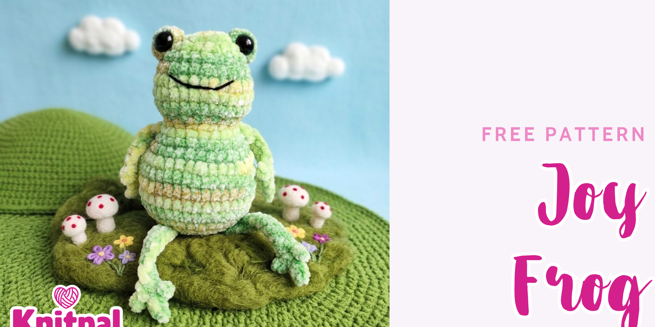 Joy frog free amigurumi crochet pattern