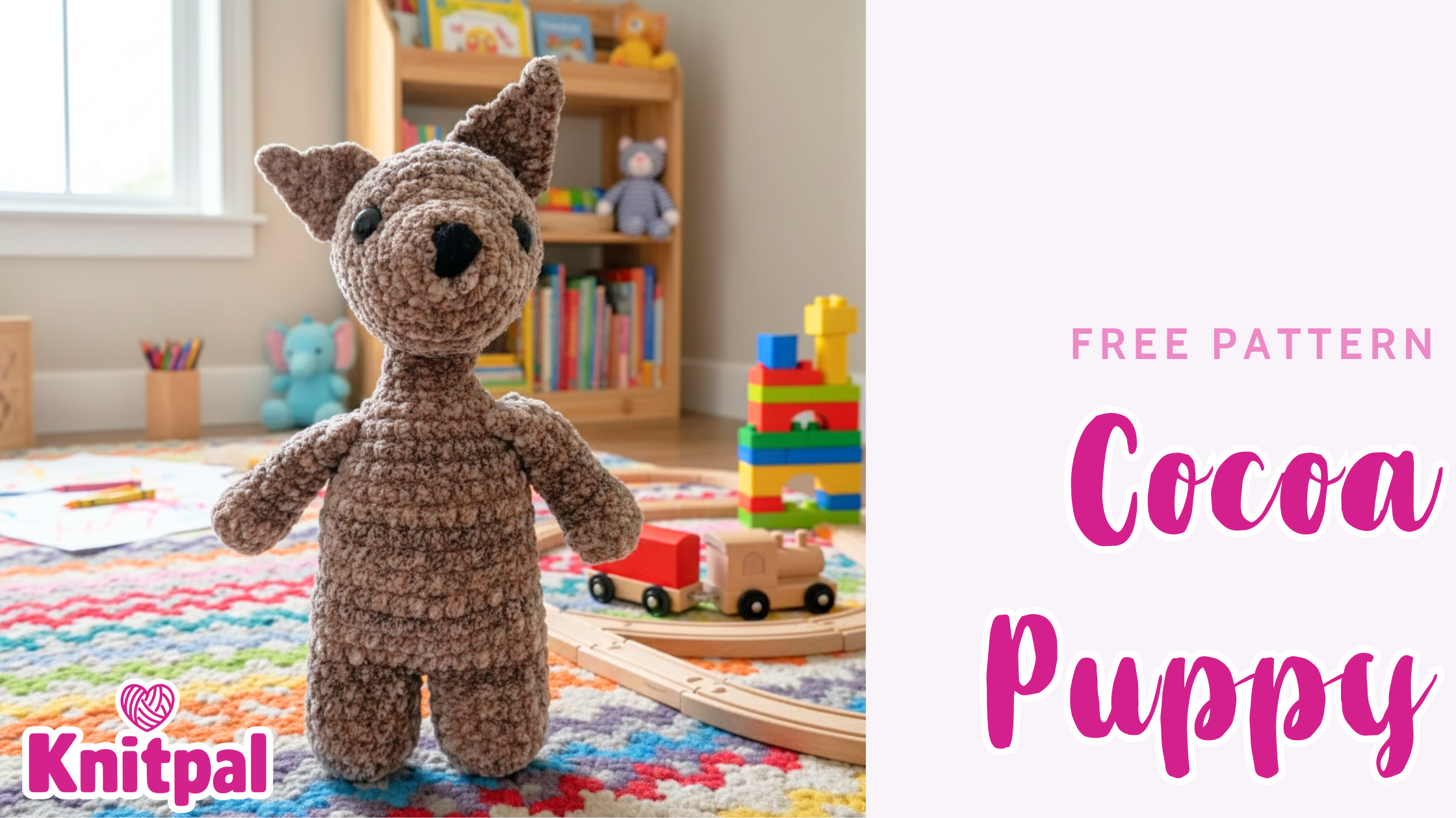 Cocoa puppy free amigurumi crochet pattern