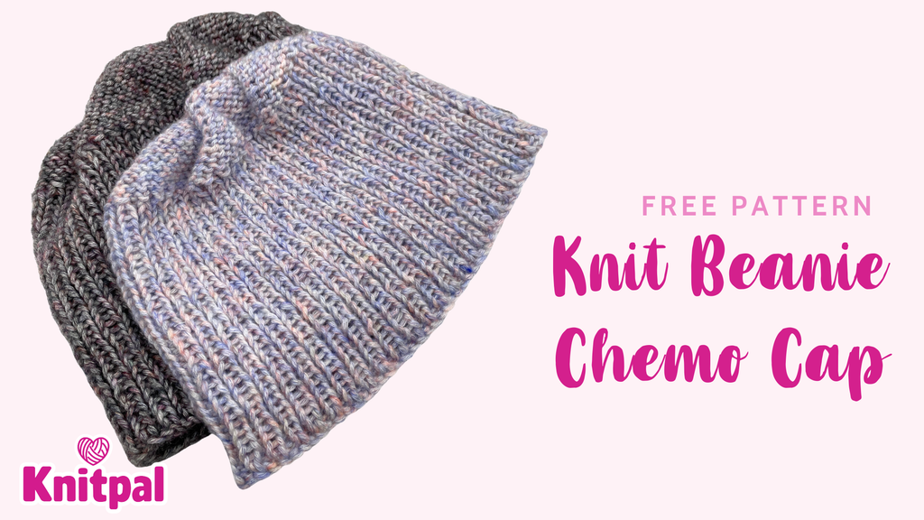 Knit Beanie Chemo Cap - Free Pattern