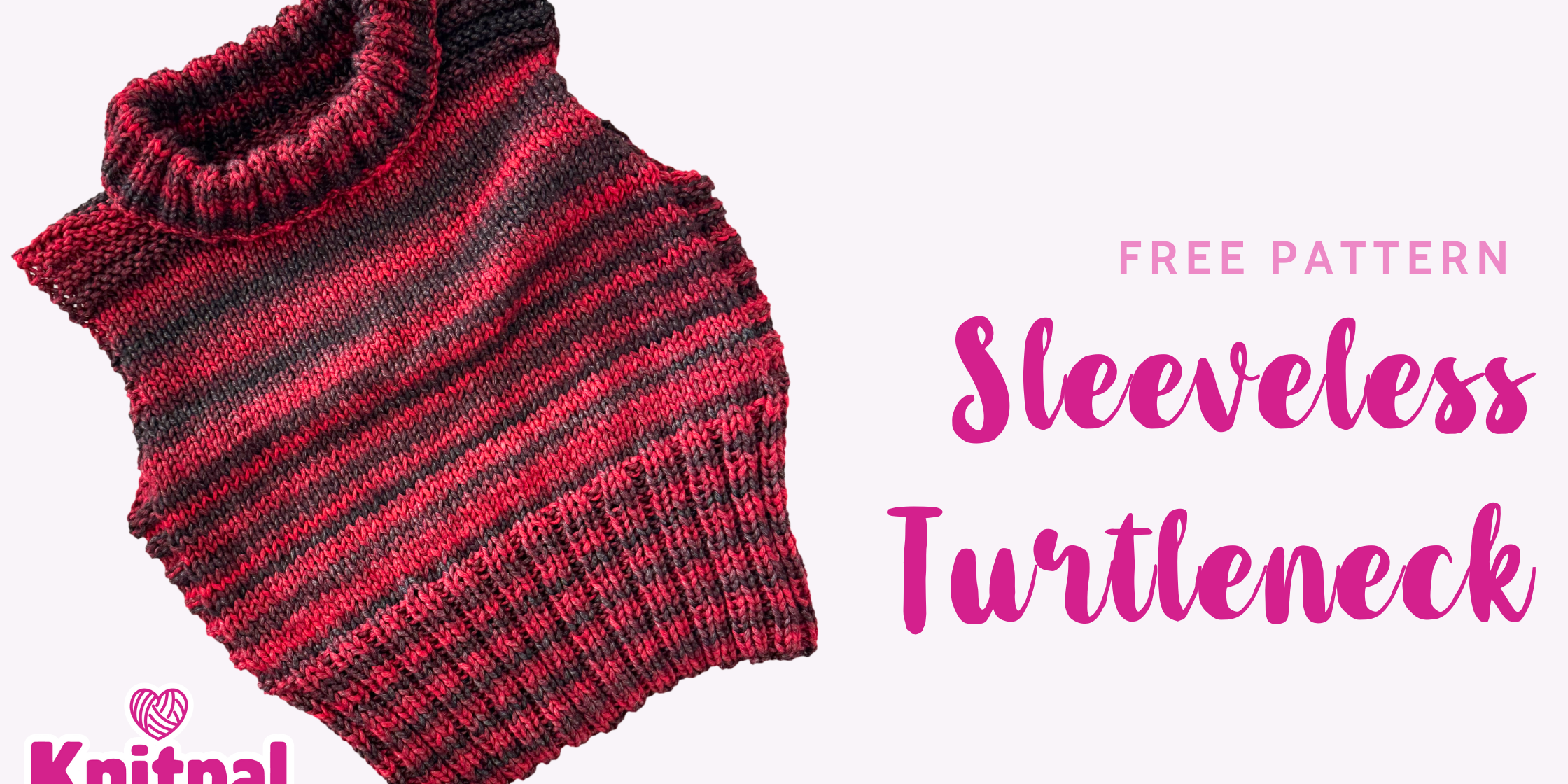 knitted sleeveless turtleneck free pattern