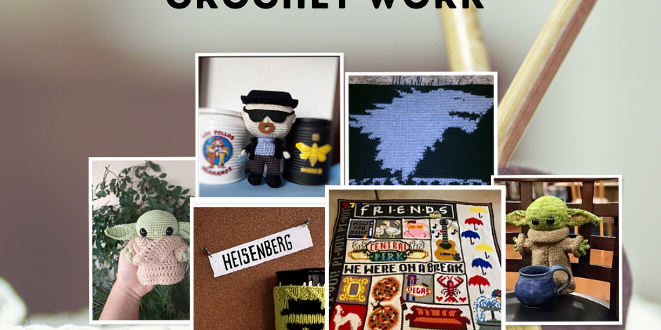Knitting and Crochet Patterns Inspired by Popular TV Shows Game of Thrones Yoda Breaking Bad Stranger Things Friends