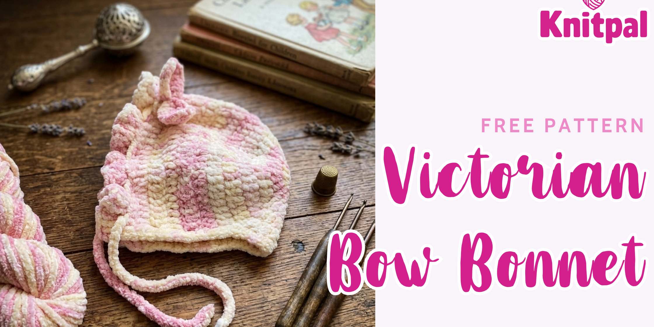 Victorian Bow Bonnet - Free Crochet Pattern