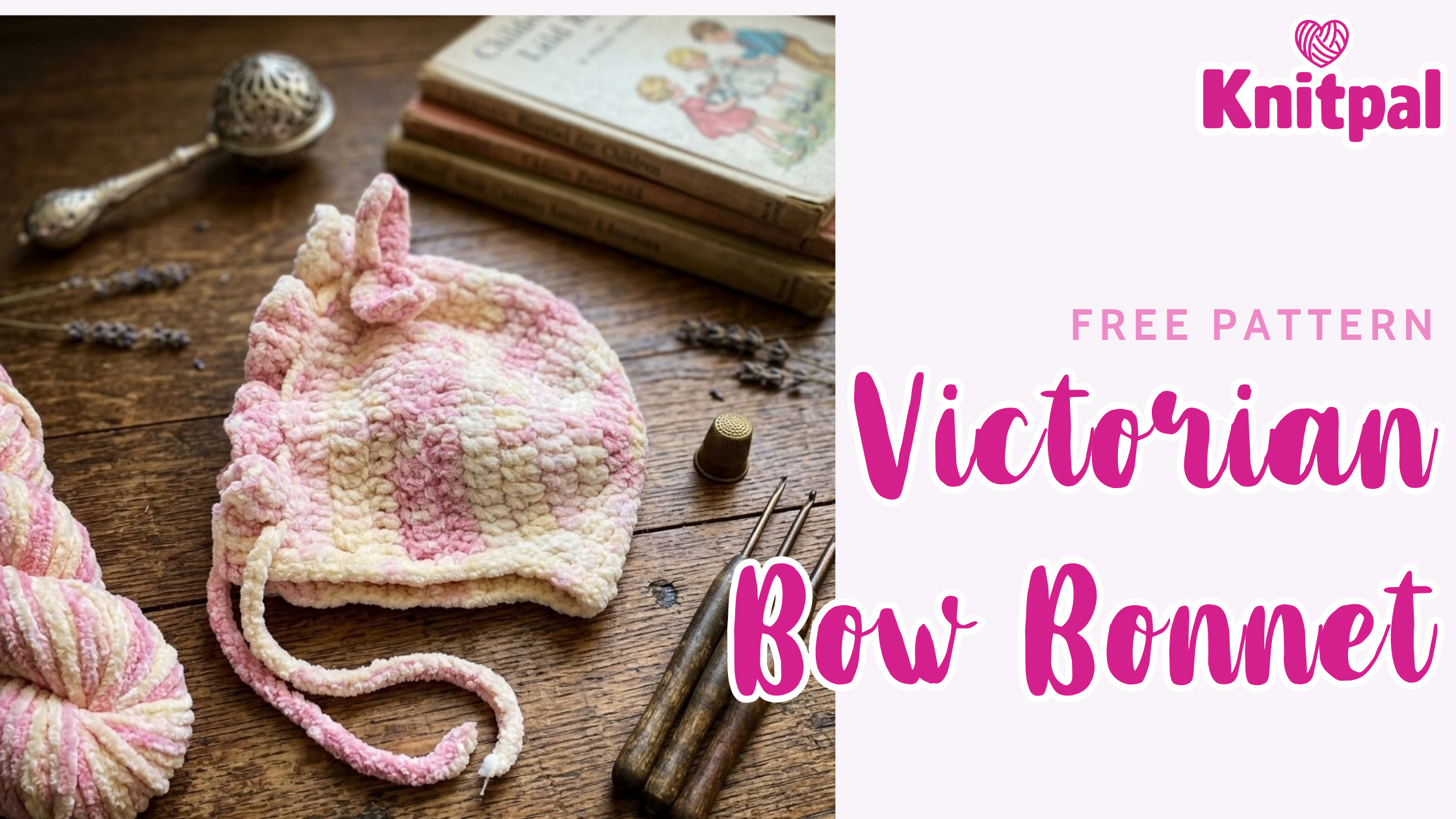 Victorian Bow Bonnet - Free Crochet Pattern