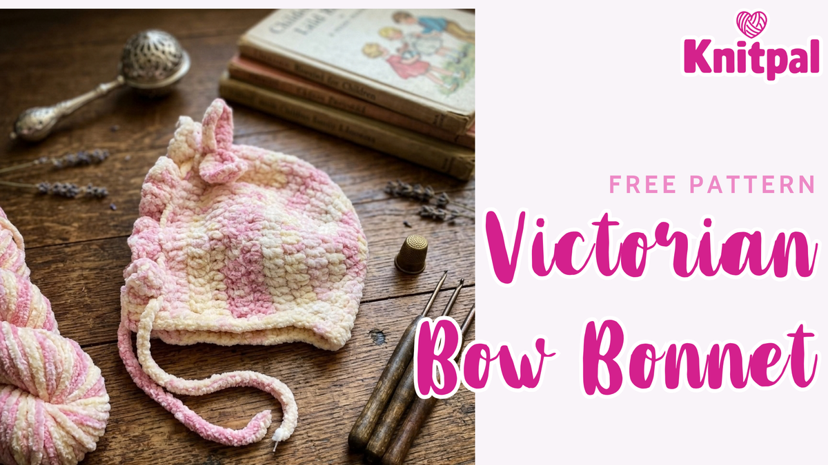 Victorian Bow Bonnet - Free Crochet Pattern