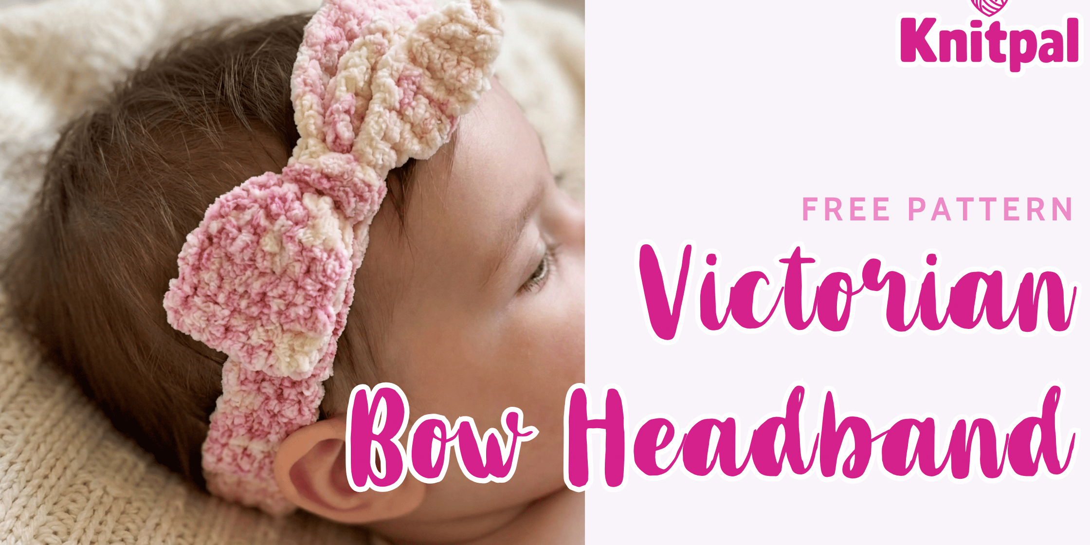Victorian Bow Headband - Free Crochet Pattern