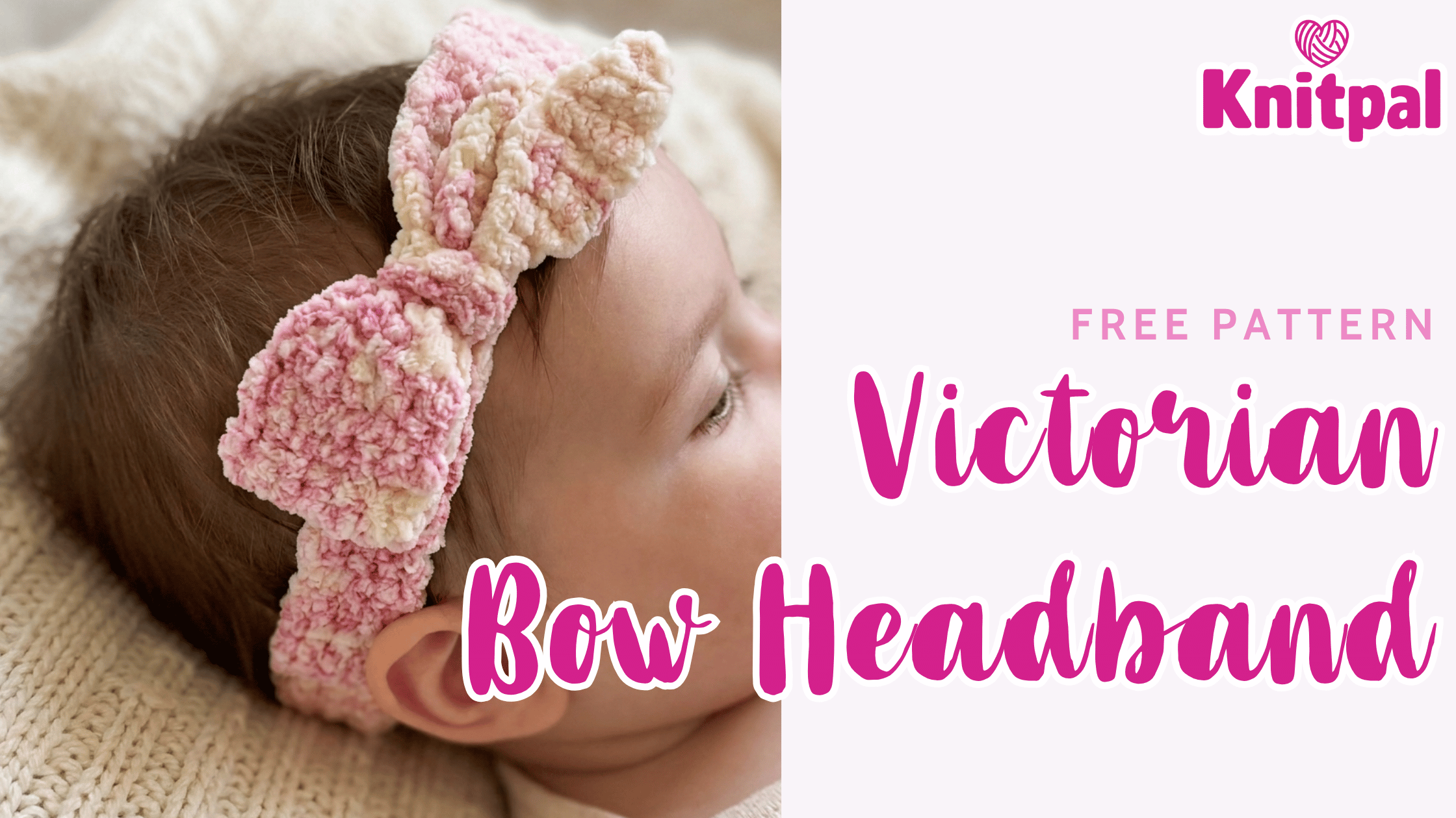 Victorian Bow Headband - Free Crochet Pattern