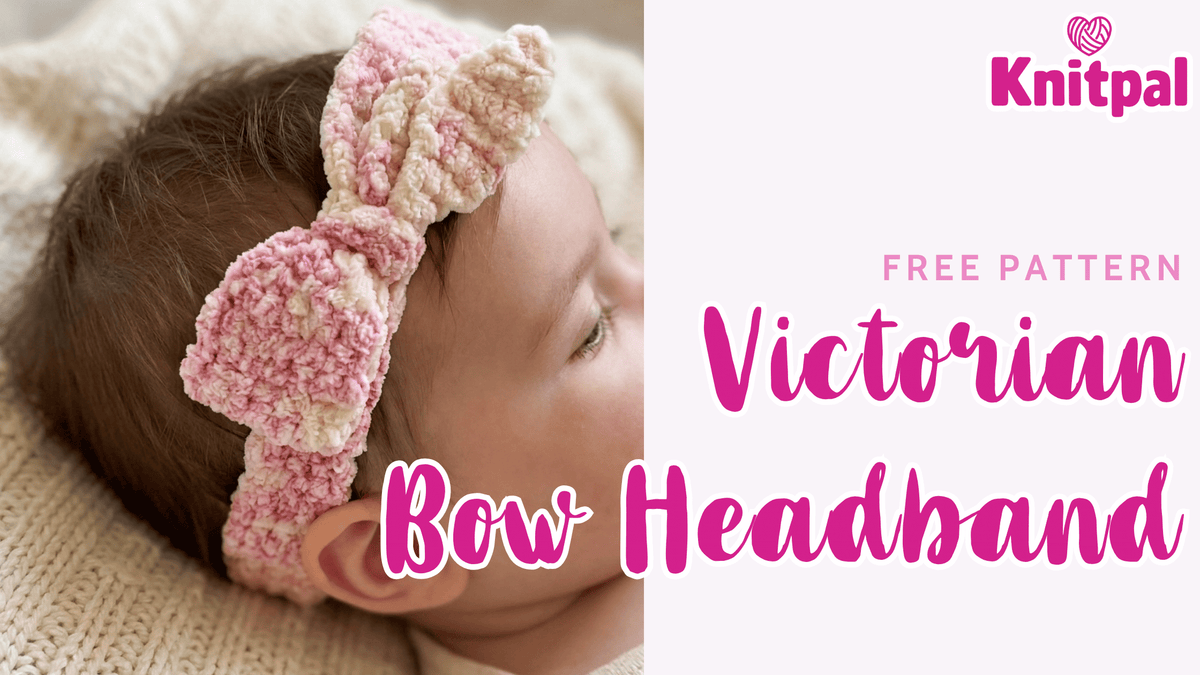 Victorian Bow Headband - Free Crochet Pattern