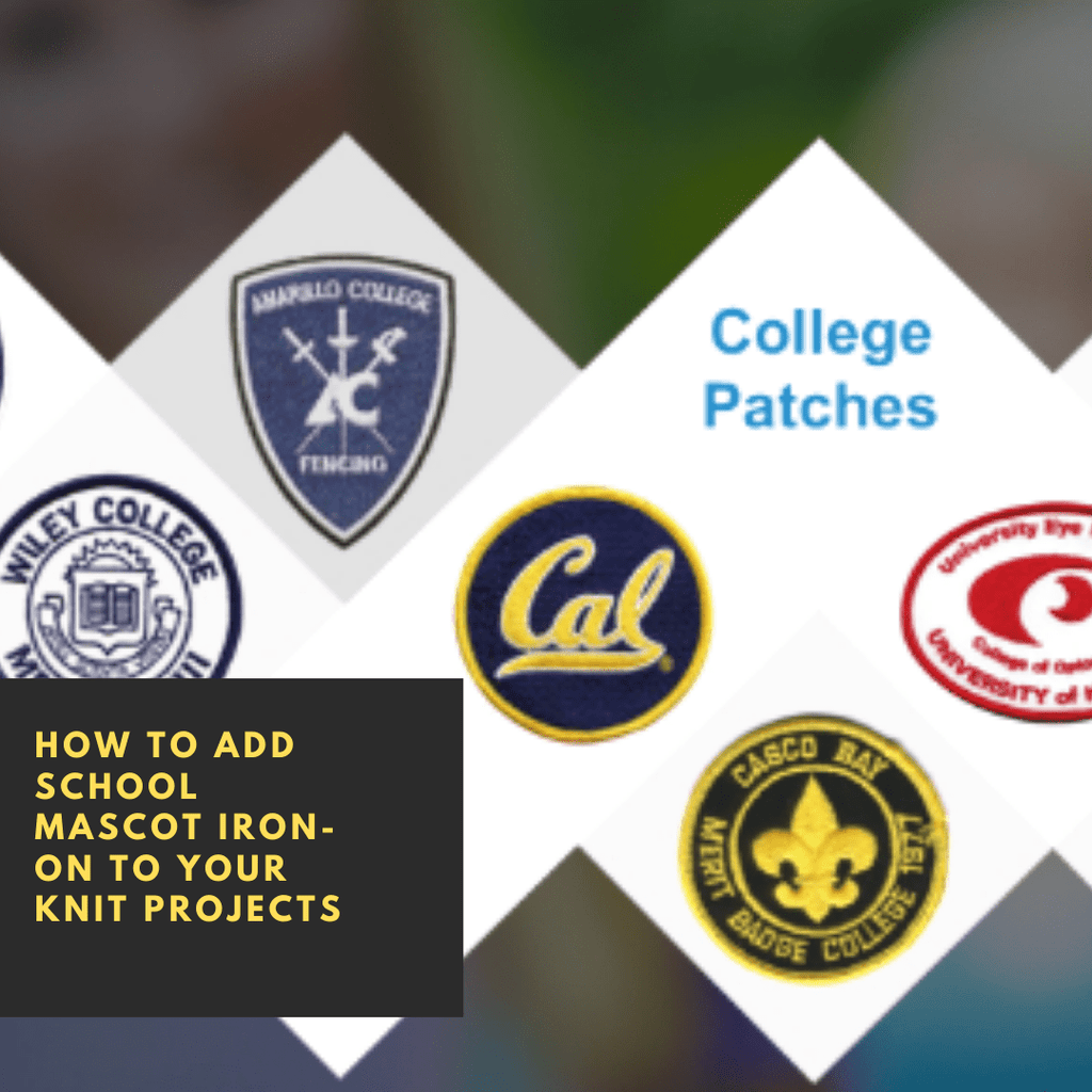 How to Add School Mascot Iron-On to Your Knit Projects - KnitPal