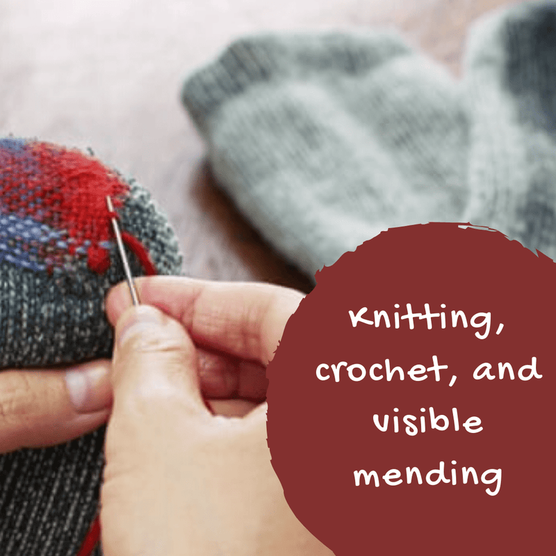 Knitting, crochet, and visible mending - KnitPal