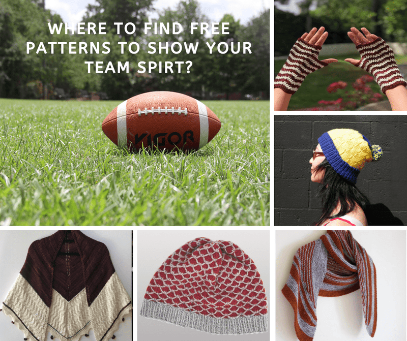 Where to Find Free Patterns to Show Your Team Spirt? - KnitPal