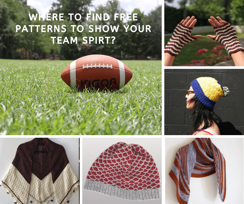 Where to Find Free Patterns to Show Your Team Spirt? - KnitPal