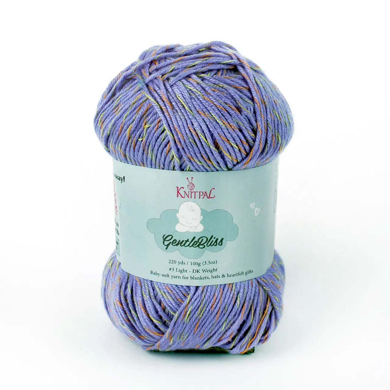 KnitPal GentleBliss Yarn — Periwinkle Purple DK Weight (4 Skeins)