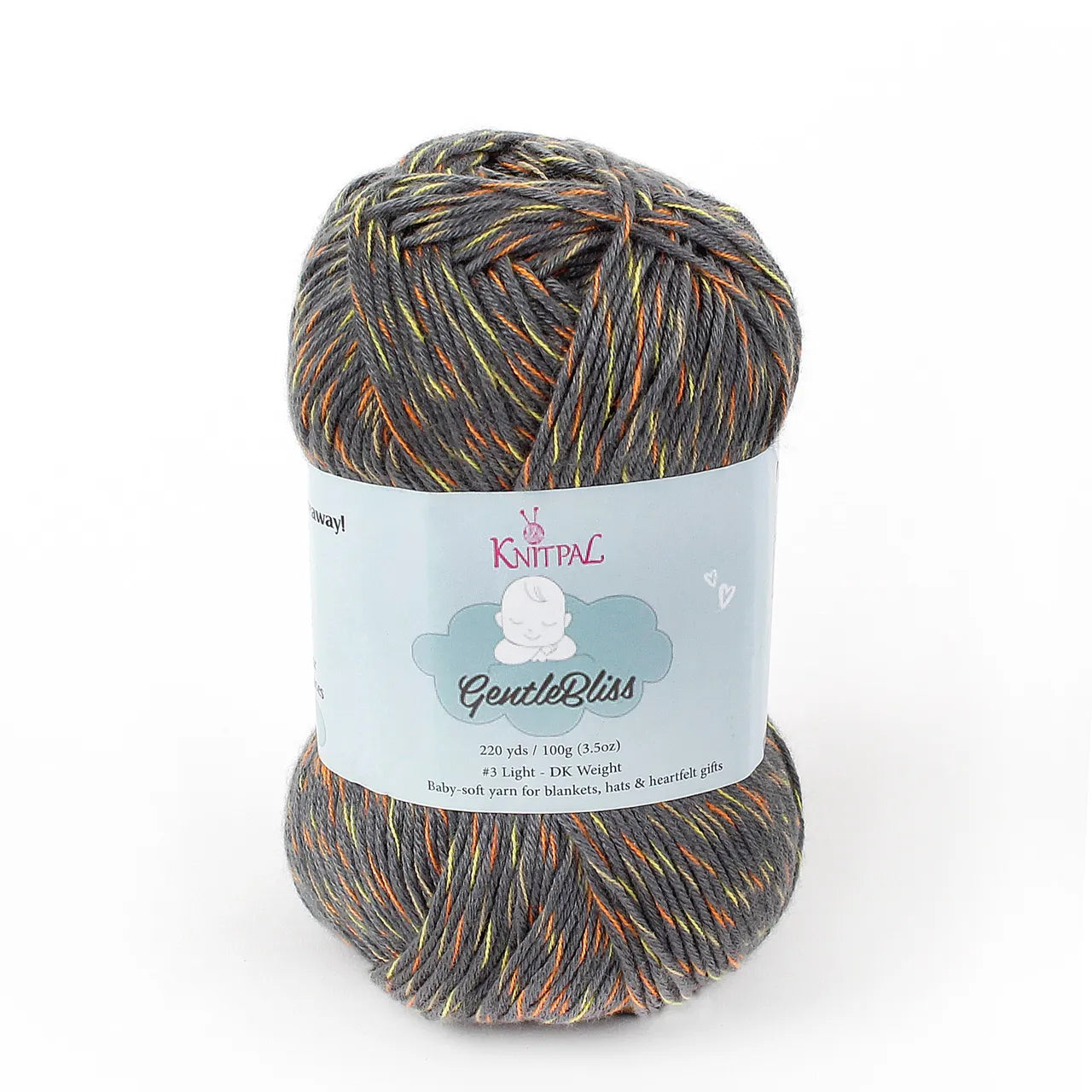 KnitPal GentleBliss Yarn — Dark Gray DK Weight (4 Skeins)