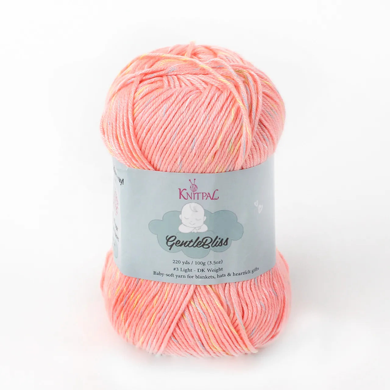 KnitPal GentleBliss Yarn — Peach Bananas DK Weight (4 Skeins)