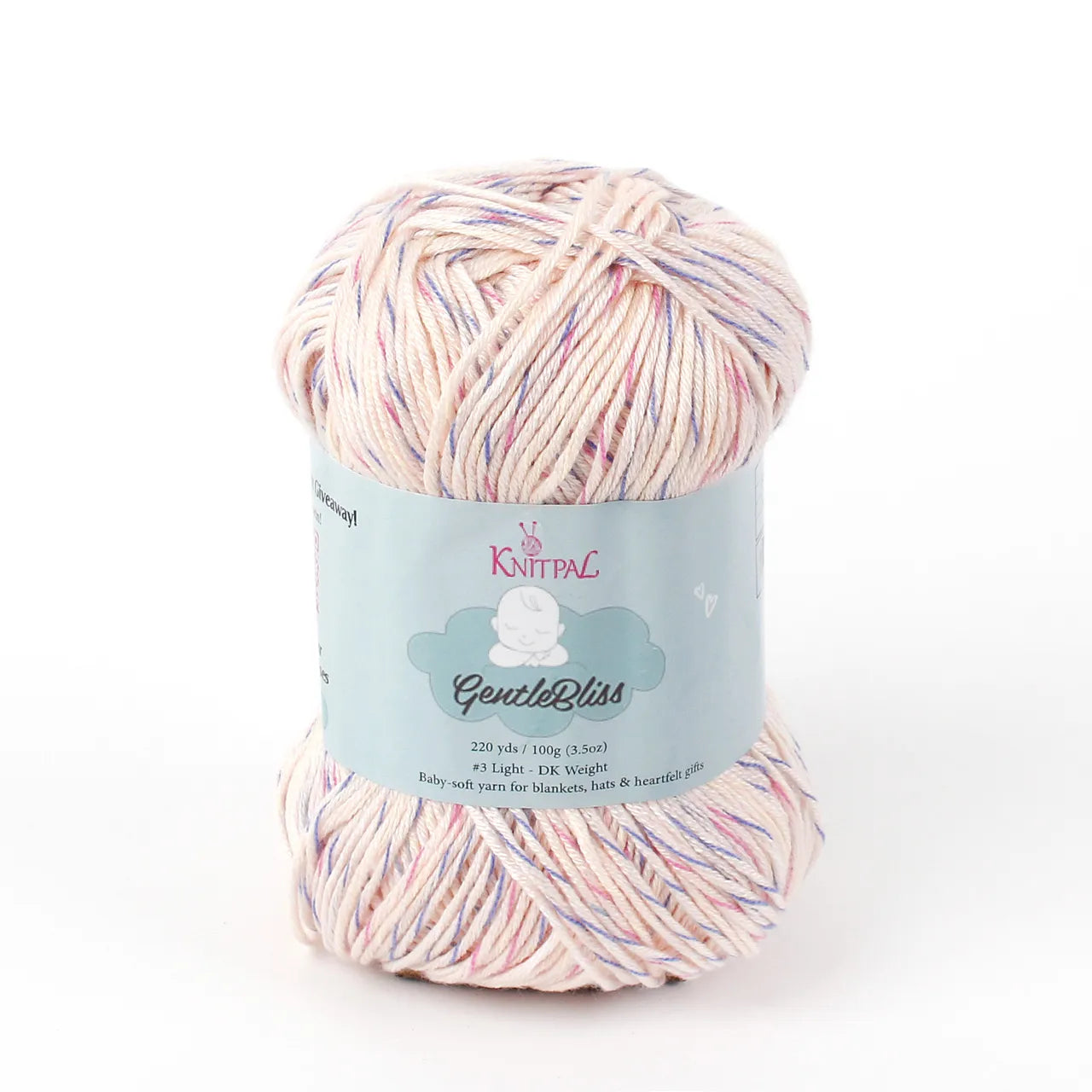 KnitPal GentleBliss Yarn — Vanilla Berries DK Weight (4 Skeins)